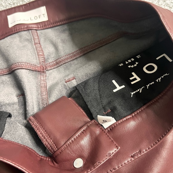 made and loved LOFT pants simili-cuir - Picture 4 of 8